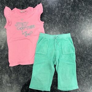 Girls Juicy Couture Matching 2 Piece Set - size 6